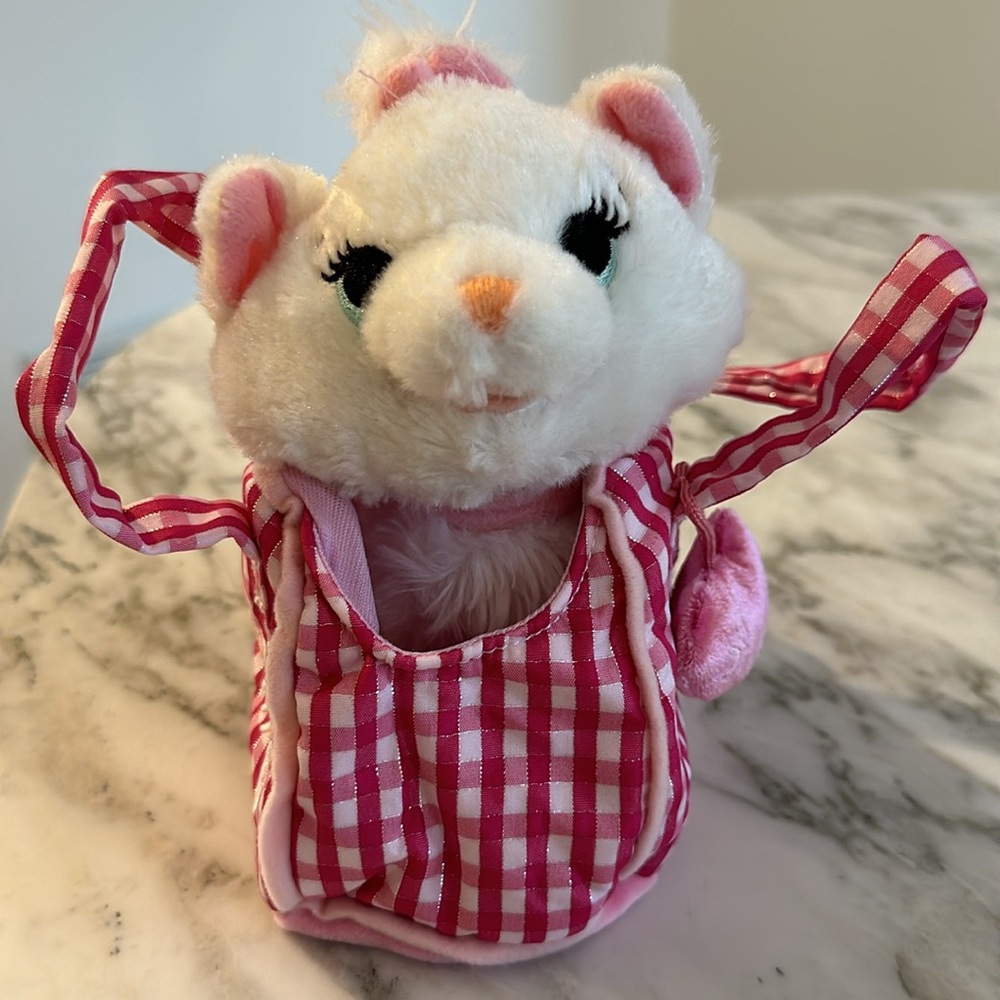 Vintage EUC Disneyland Paris Marie in carrying case - Disney Aristocats
